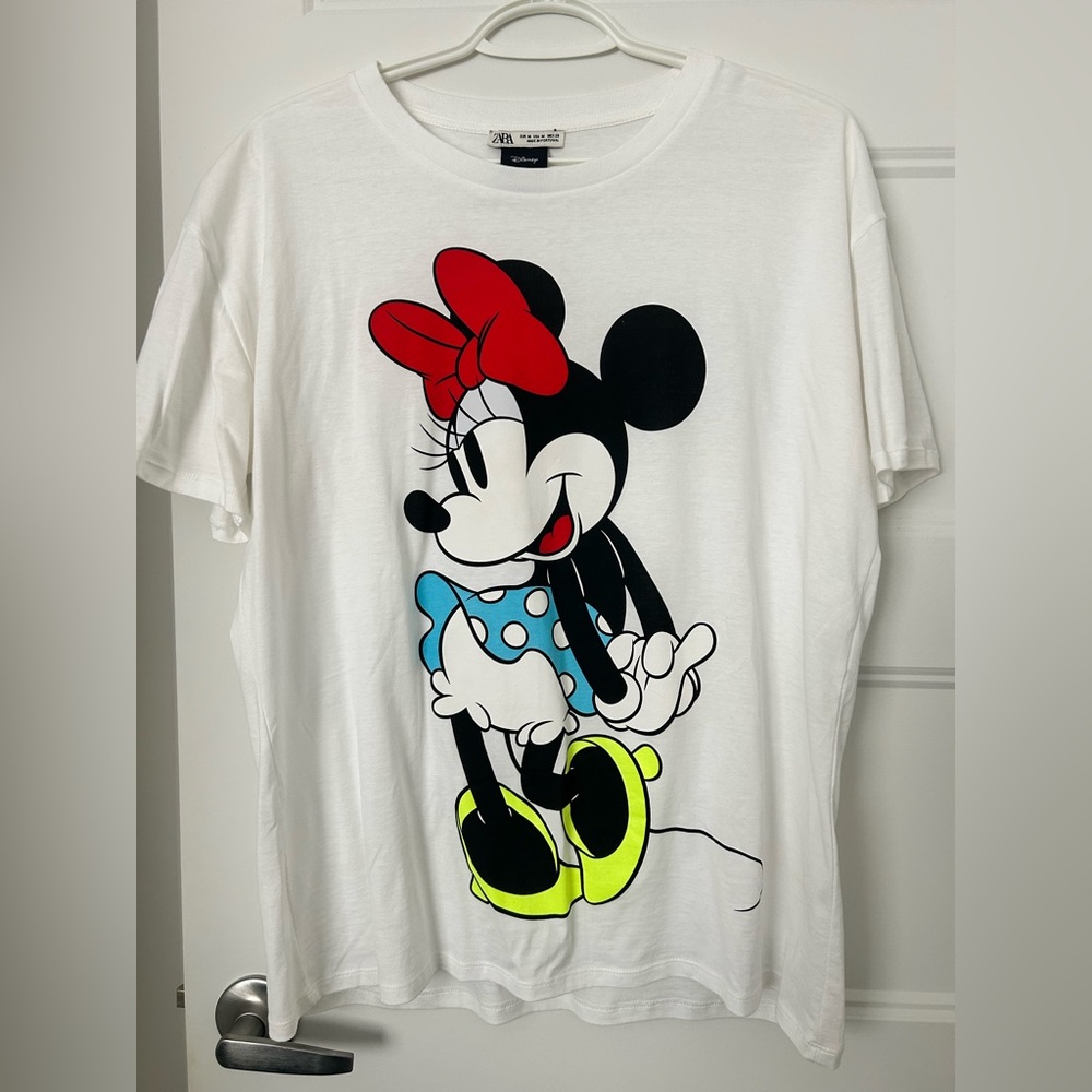Zara x Disney Minnie Mouse Graphic T-Shirt